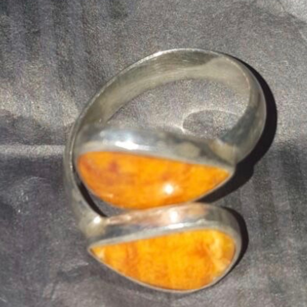 New Solid Peruvian Silver 950 Ring Size 5 - image 1